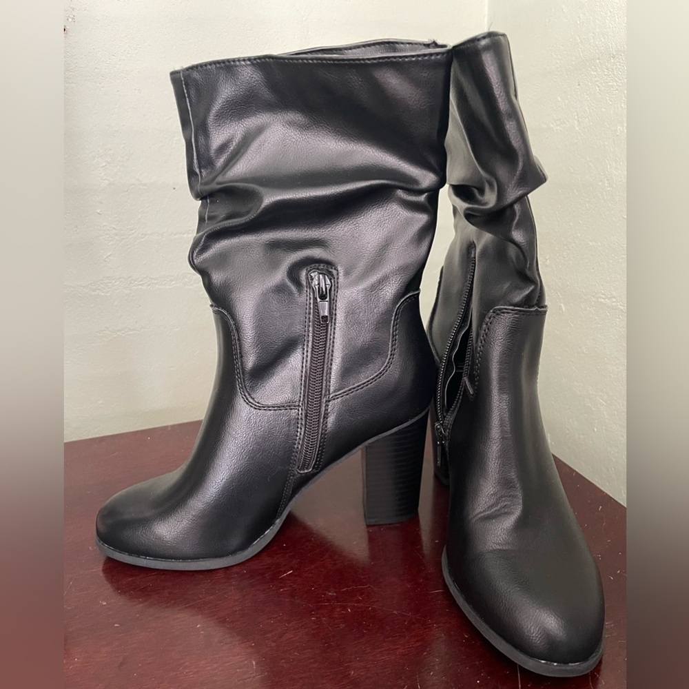 Style & Co. Black Heeled Boots